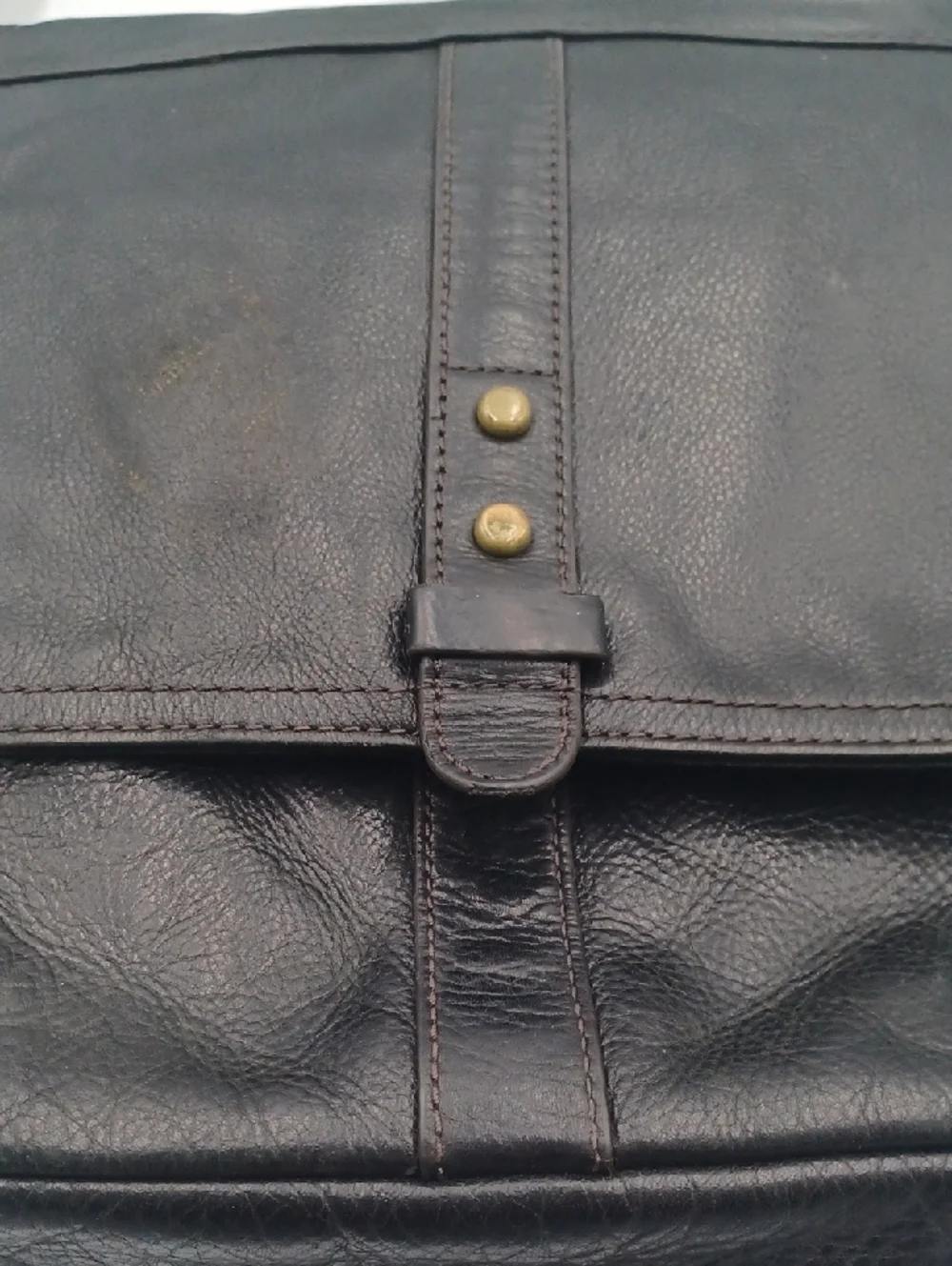 Fossil Travis City Bag Leather Messenger - Picture 12 of 12